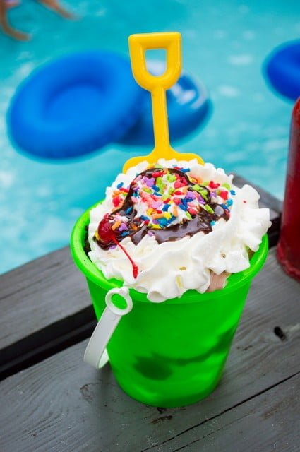 Sand Pail ice cream dessert at I.C. Expeditions